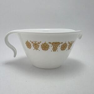 Corelle Butterfly Gold Hook Style Creamer Vintage
